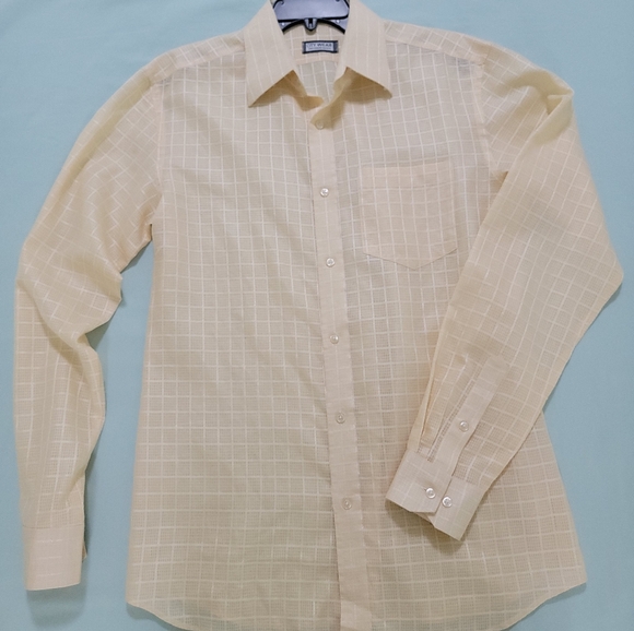 Men's Cream Checkered Shirt Big and Tall. See specs. NEW - Picture 1 of 7